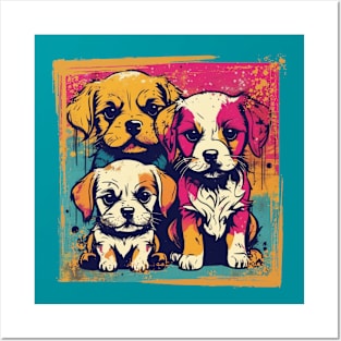 Puppy Pop Art Posters and Art